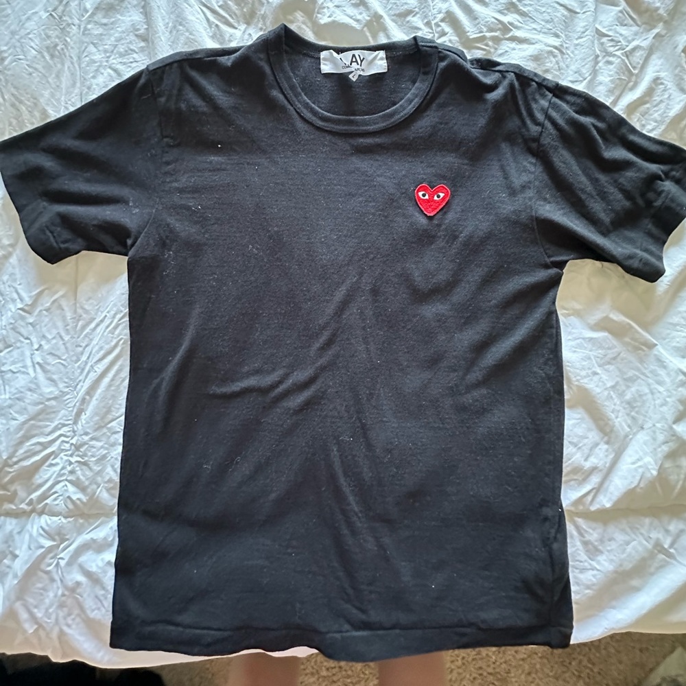 Comme Des Garçons PLAY Black Tee Shirt size L